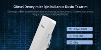VİDEOPARK 5G/900MBPS (DIŞ ORTAM ACCESS POİNT 5KM) VP-5800CPE Noktadan Noktaya Aktarıcı TEKLİ